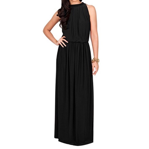 koh koh Dresses & Skirts - NWT Black Sleeveless Maxi Gown